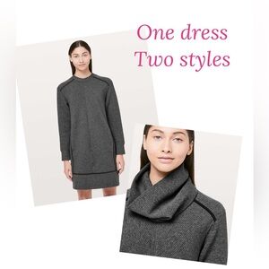 NWOT - Lululemon On Repeat Dress in Heathered Core Dark Grey (US 6)